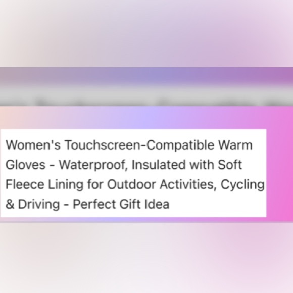 WARM WINTER DRIVING GLOVES PURPLE FAUX FUR TRIMMED TOUCH SCREEN 2 FINGERS - Picture 3 of 6
